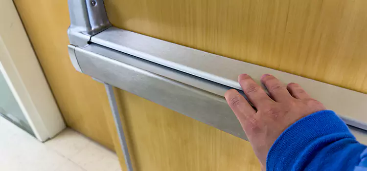 Installing a Push Bar on a Door New Philadelphia